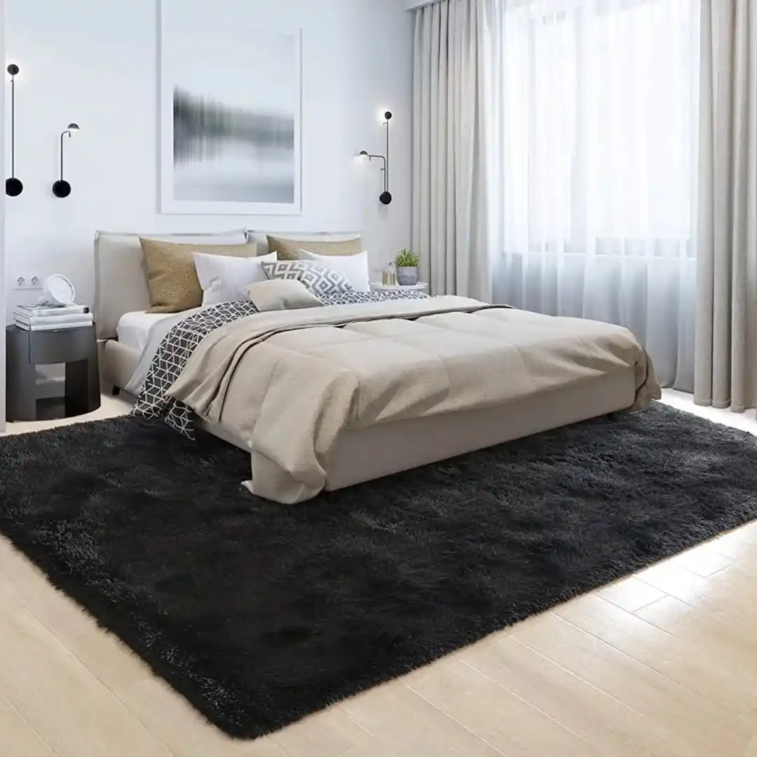 plush area rug bedroom