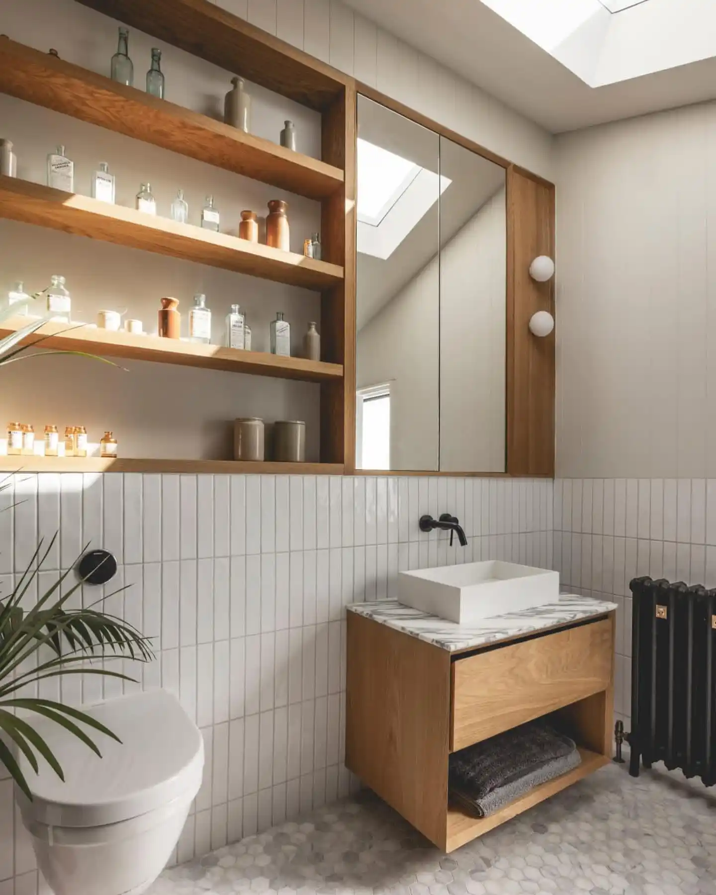 small master bathroom storage