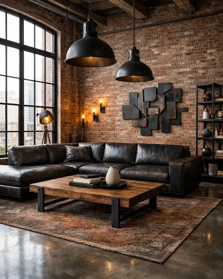 13 Loft Apartment Living Room Ideas: Making High Ceilings Work 7 urban loft living room