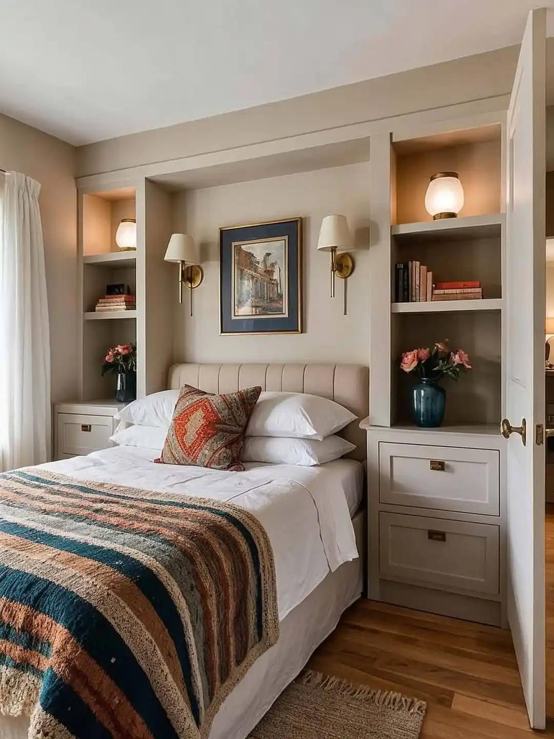 vertical storage bedroom