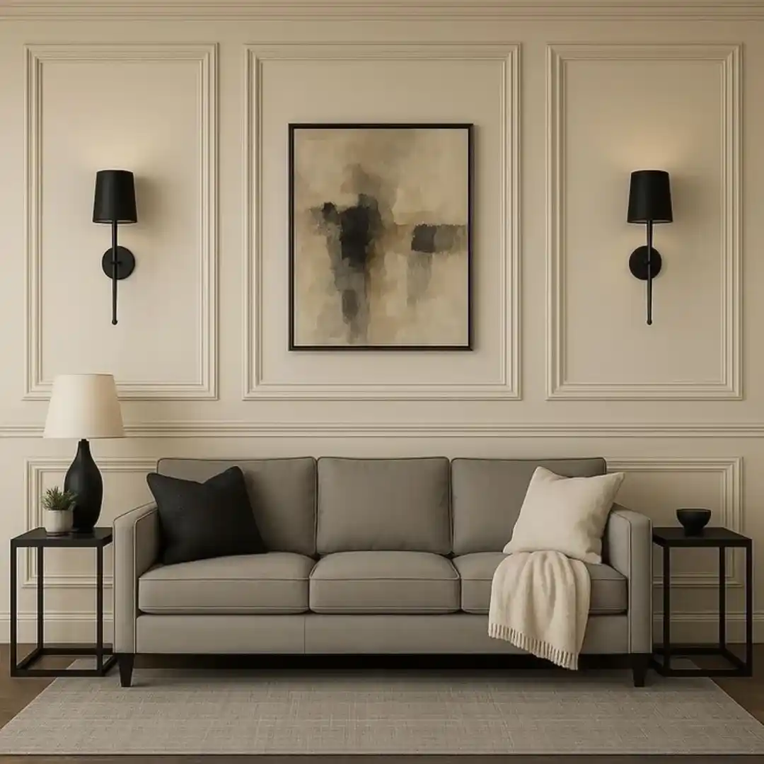 11 Wall Paneling Ideas to Make a Living Room Look High-End 5 wainscotting living room