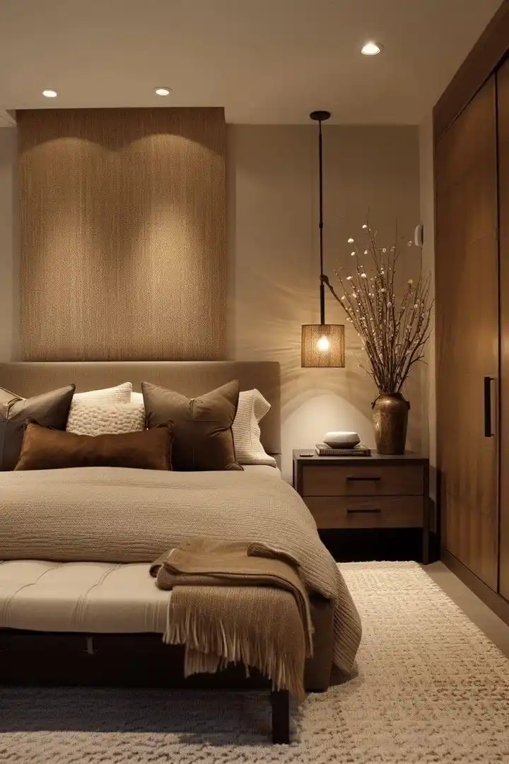 winter bedroom lighting