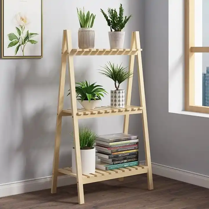 Ladder plant shelf