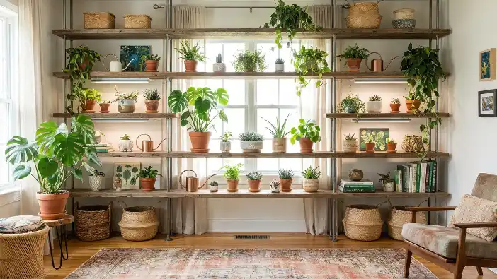 Plant Shelfie Ideas How to Style a Plant Shelf Like a Pro