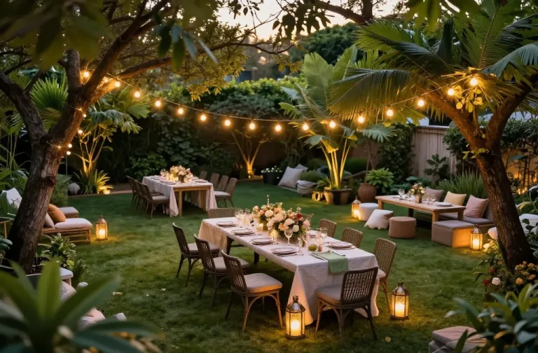 How to Decorate a Garden for a Party